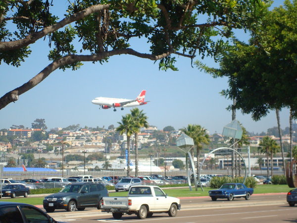 The planes in San Diego...