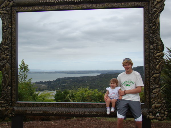 Waitakere ranges, no she's not rying to get away!