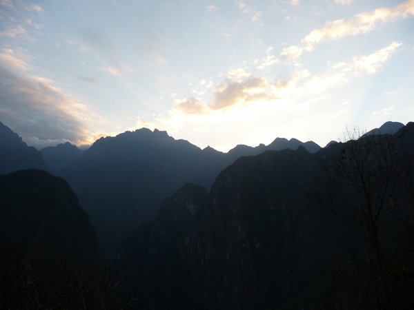 Sunrise over Machu Picchu
