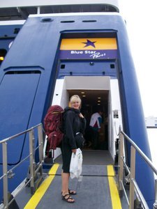 Ferry to Santorini Island