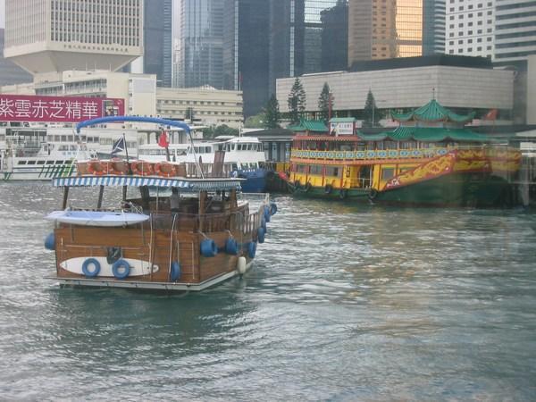 Out on Hong Kong harbour
