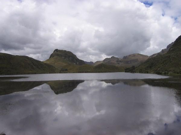 View at the end of Cajas hike