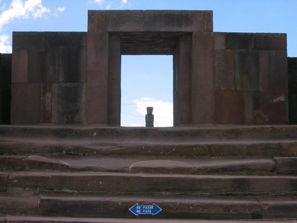 Entrance to the Kalasasaya temple at Tiwanaku