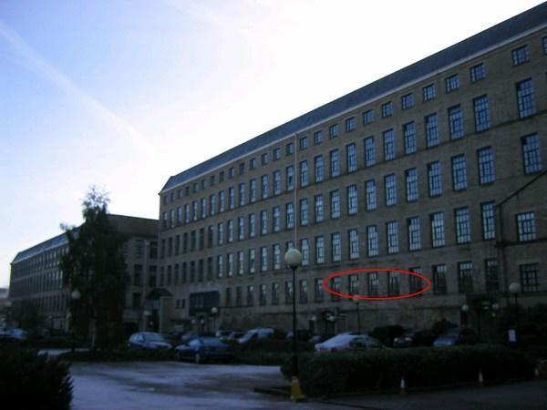 Our flat circled in red