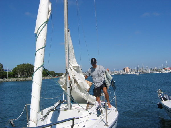 Laurie's First sail