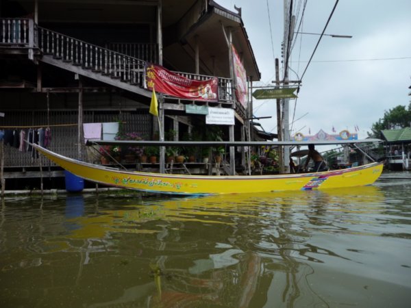 Floating market long boat