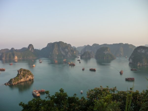 Halong bay - view from top of hill