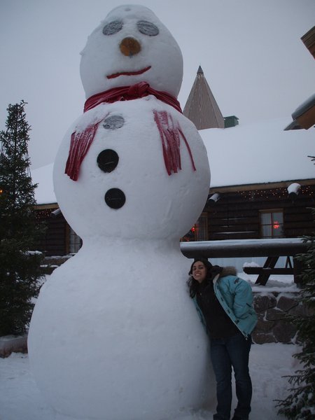 me and a GIANT snowman