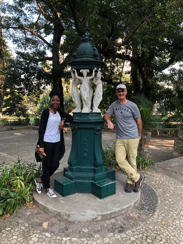 Maputo botanical gardens, Antalya our guide and Ron