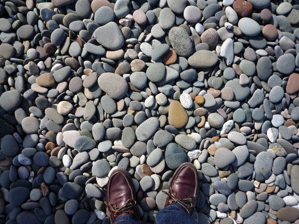 Pebbles on beach