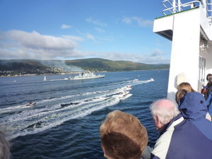 Sailing up the Firth of Clyde
