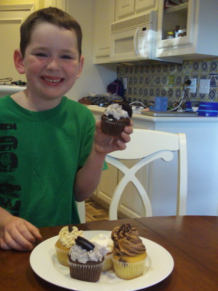 James likes the chocolate cup cakes