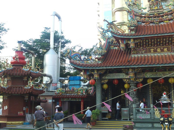 Taoist Temple with smoke filter