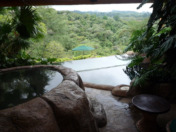 One of the pools at Peace Lodge