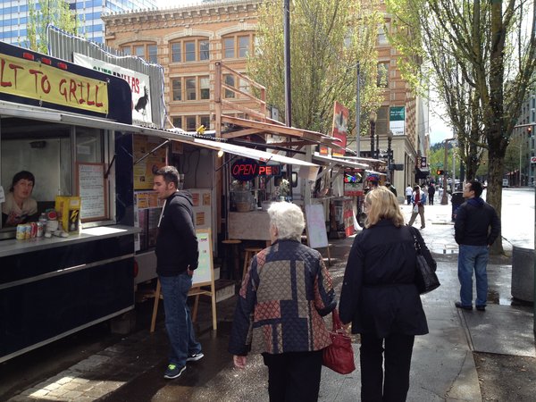 Food vans in Portland