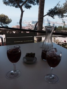 Lunch with a view in Malaga