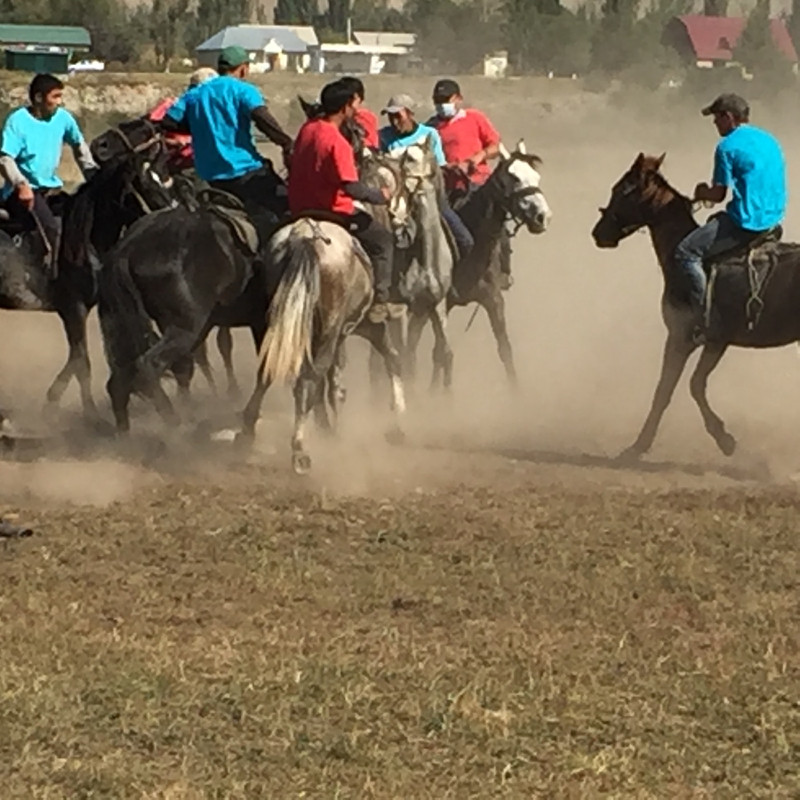 Buzkashi - nomadic polo, played at the international nomadic games