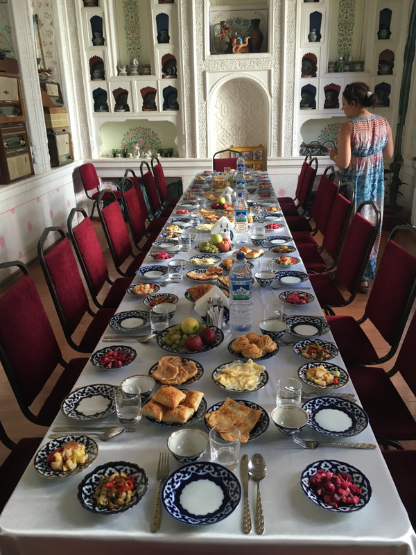 Our lunch in a private house in Bukhara