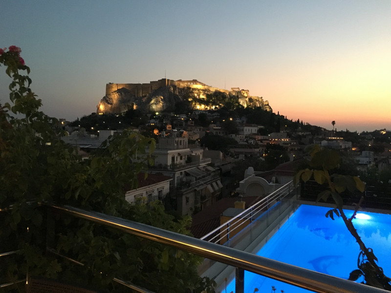 The Acropolis from our hotel