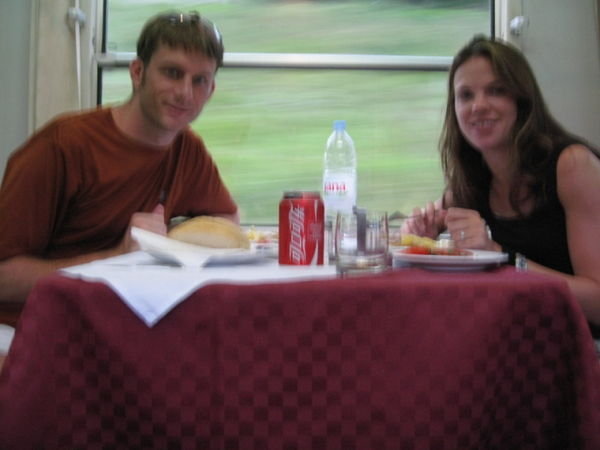 Scnitzel on train from Zagreb to Ljoublian