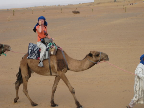Maria's camel, "Grumps"