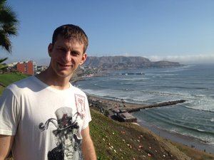 Matt on the Lima Coastline