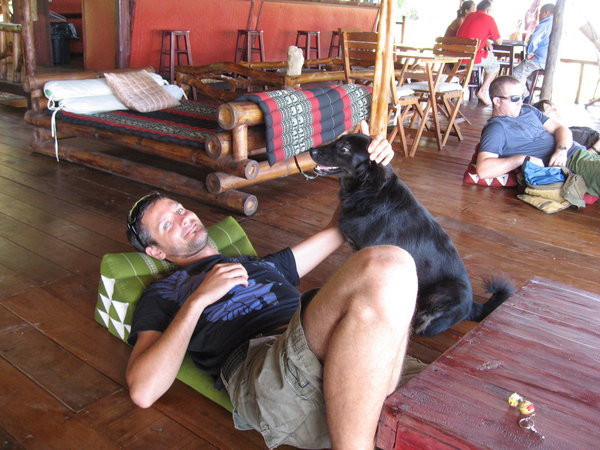Craig with Fanta the dog