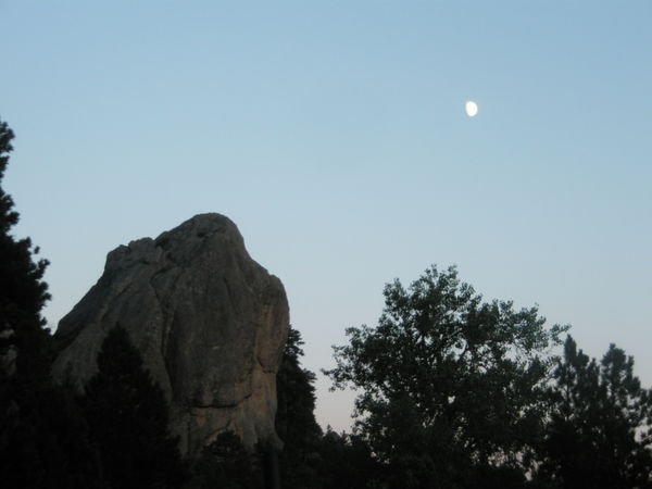 Moon over the Black Hills