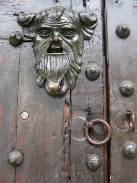 Original Spanish door in Cartagena