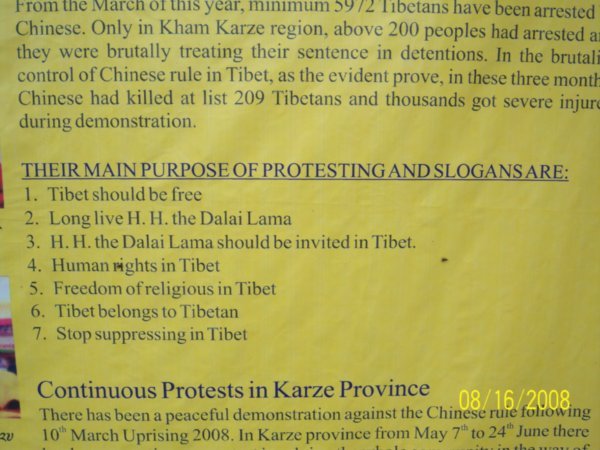 Sign on Wall of Monastery