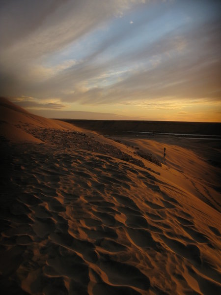 God Light in the Desert Dunes