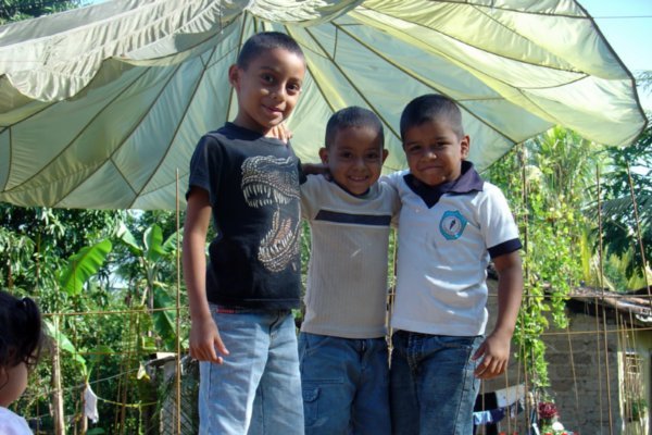 Carlitos with his cousins