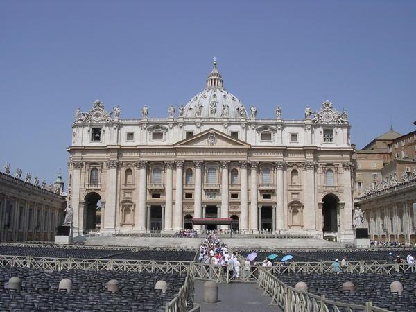 St. Peter's Basilica...from the outside only :(
