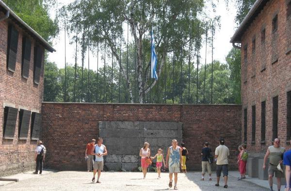 The Killing Wall at Auschwitz