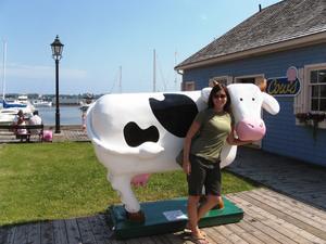 The Famous Cow outside of Cow's
