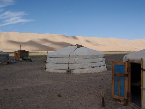 Nomadic Family at Sand Dunes