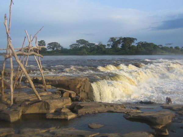 Famous rapids near Kisangani