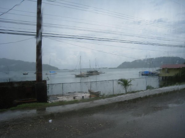 A wet Golfito bay
