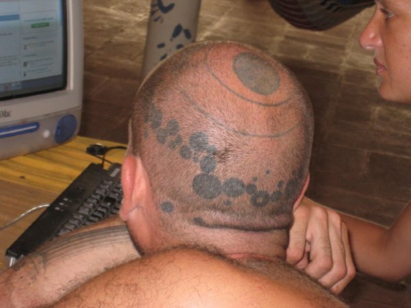 Colorado guyÂ´s crazy head tattoo