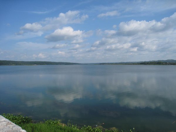 The lake around Flores