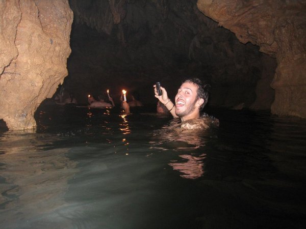 You get to swim through the caves too!