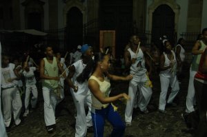 Pelourinho - Capoera dancers parading