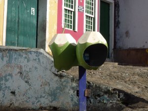 Salvador - Coconut crazy phone booths