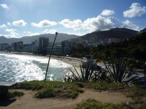 Ipanema beach panorama shot 2