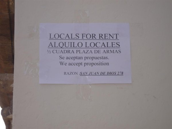 Apparently you can rent locals here!