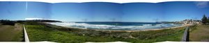 Curl Curl beach panorama