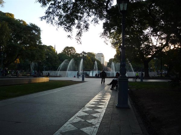 The central park fountain