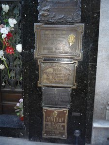 Evita's family crypt plaques