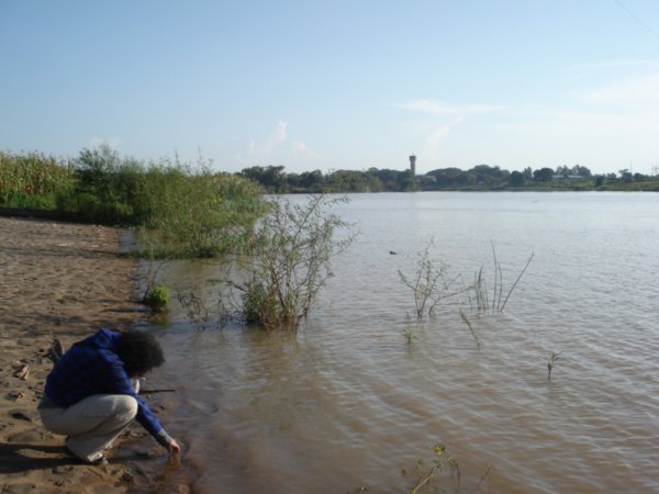 First touch of the Nile River