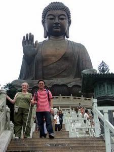 Christie and Peirs with Buddha